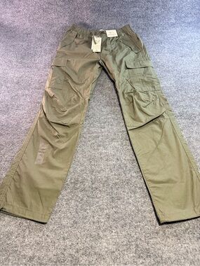 Parachute Kids Olive Green Cargo Pants with Patch Pockets